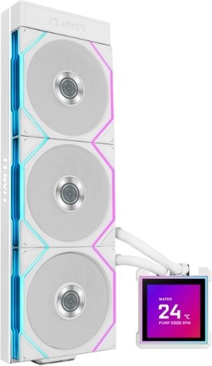 Lian li hydroshift ii lcd s 360tl wate 1022136 - Lian Li HydroShift II LCD-S 360TL White AIO 360mm Waterkoeler (White)