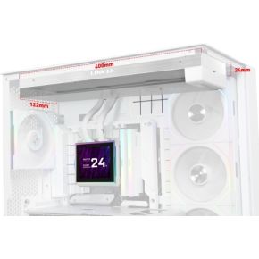 HydroShift II LCD-S 360N Fanless White 360mm Waterkoeler (White) - afbeelding 2