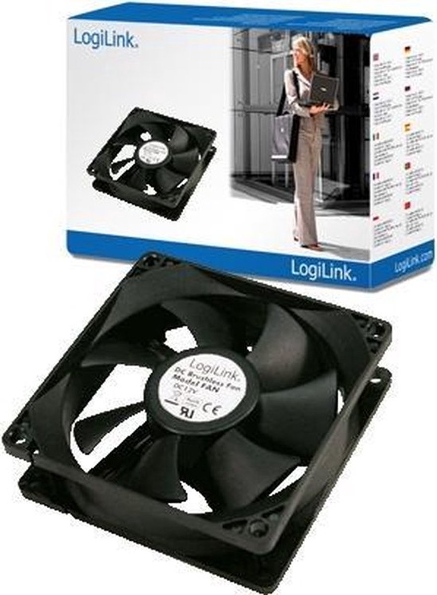PC Case Cooler Fan (120x120x25mm, Black) - afbeelding 2