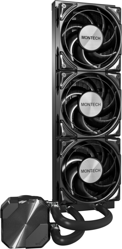 Montech hyperflow silent 360 waterkoel 60257 2 orig - Montech HyperFlow Silent 360 Zwart 360mm Waterkoeler (Black)