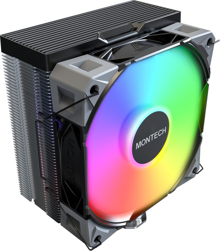 Montech nx400 cpu koeler 379265 2 orig - Montech NX400 ARGB Zwart CPU-koeler