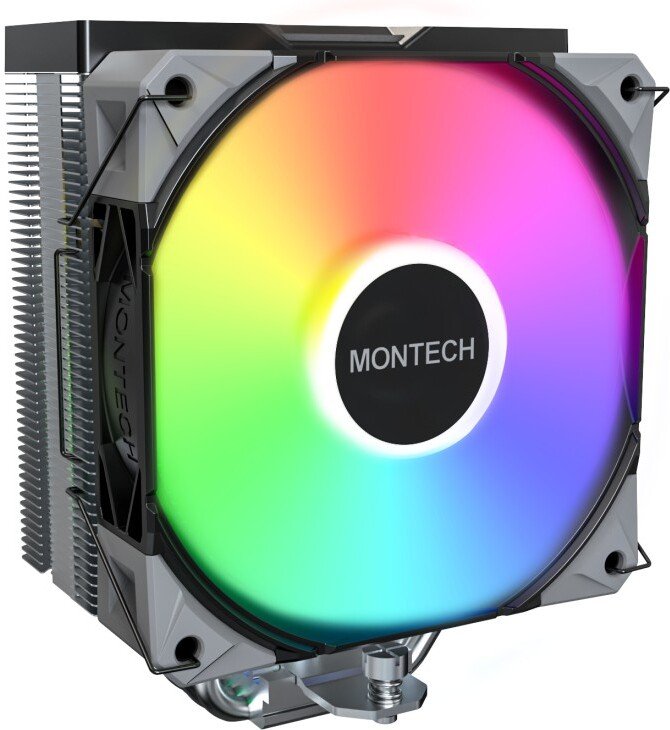 Montech nx400 cpu koeler 379265 - Montech NX400 ARGB Zwart CPU-koeler