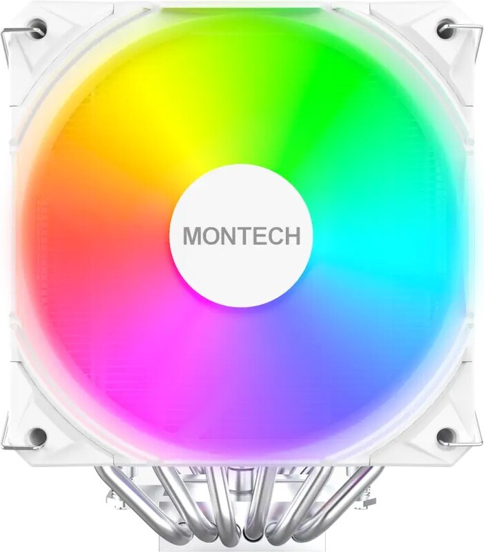 Montech nx600 cpu koeler 1308206 2 orig - Montech NX600 ARGB Dual-Tower CPU Air Cooler Wit