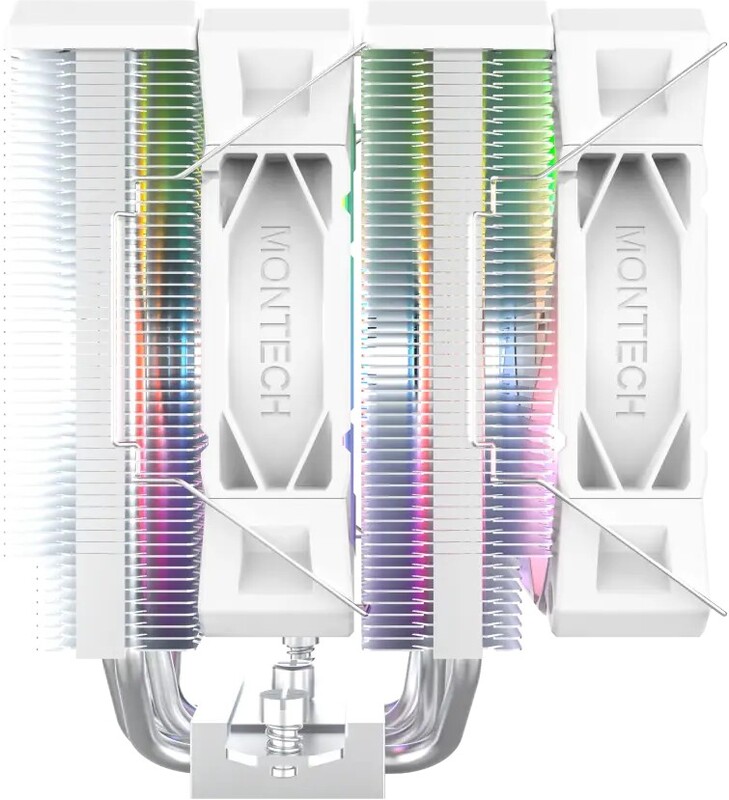 Montech nx600 cpu koeler 1308206 3 orig - Montech NX600 ARGB Dual-Tower CPU Air Cooler Wit