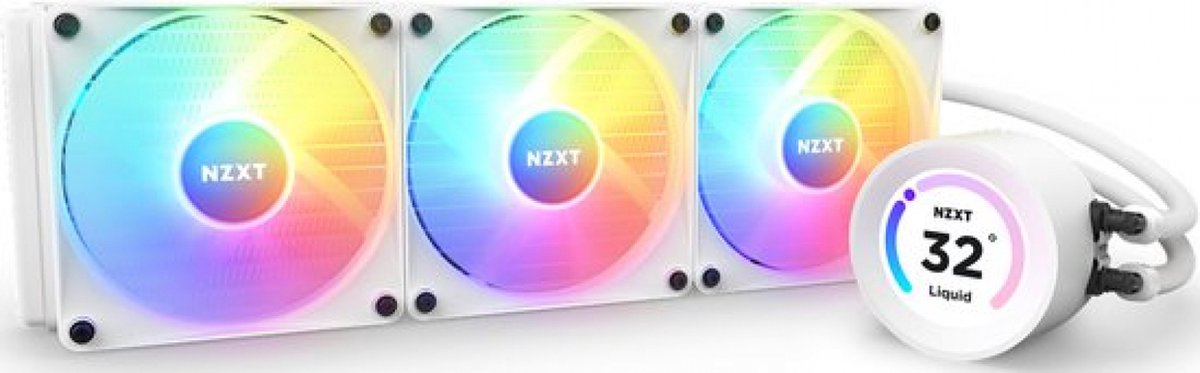 Kraken Elite 360 RGB 360mm Waterkoeler (White) - afbeelding 2