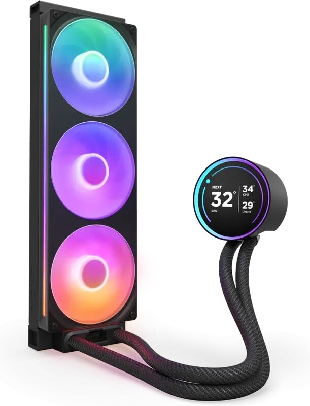 Nzxt kraken elite 360 waterkoeling 60116 2 orig - NZXT Kraken Elite 360 RGB Black (2024) 360mm Waterkoeler (Black)
