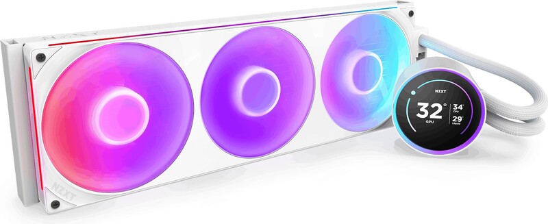 Nzxt kraken elite 420 waterkoeling 368709 3 orig - NZXT Kraken Elite 420 V2 RGB 420mm Waterkoeler (White)