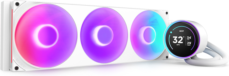 Nzxt kraken elite 420 waterkoeling 368709 4 orig - NZXT Kraken Elite 420 V2 RGB 420mm Waterkoeler (White)