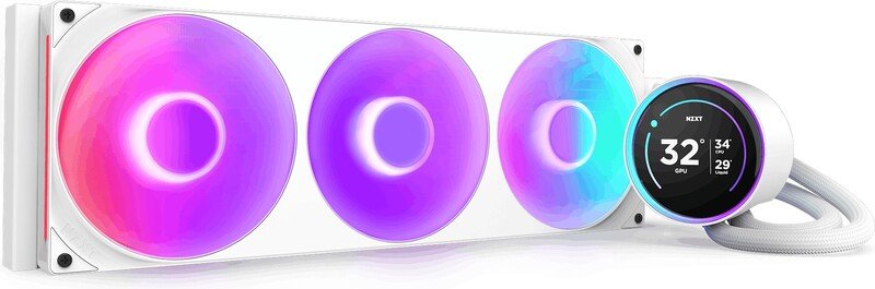Nzxt kraken elite 420 waterkoeling 368709 - NZXT Kraken Elite 420 V2 RGB 420mm Waterkoeler (White)