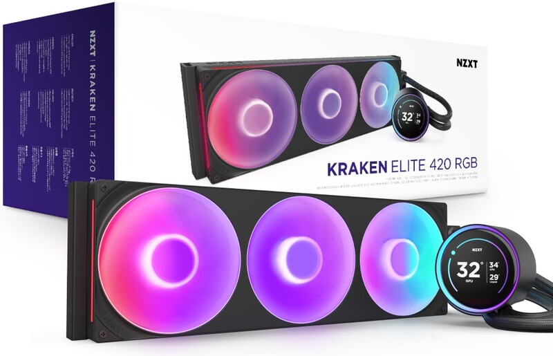 Nzxt kraken elite 420 waterkoeling 369094 7 orig - NZXT Kraken Elite 420 V2 RGB 420mm Waterkoeler (Black)