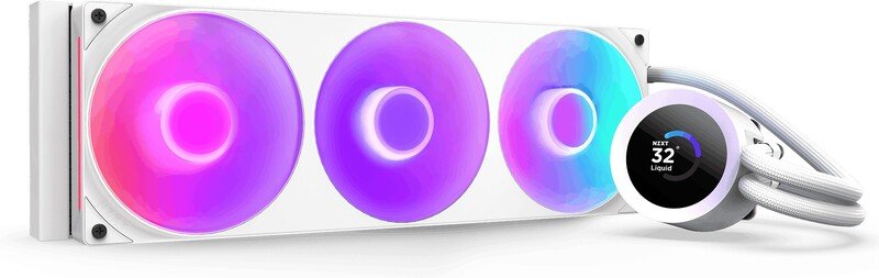Nzxt kraken plus 360 waterkoeling 60365 - NZXT Kraken Plus 360 V2 RGB 360mm Waterkoeler (White)