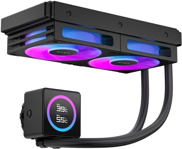 Omen modular lcd 240mm aio 2 orig - OMEN Modular 240mm LCD Liquid Cooler - Black