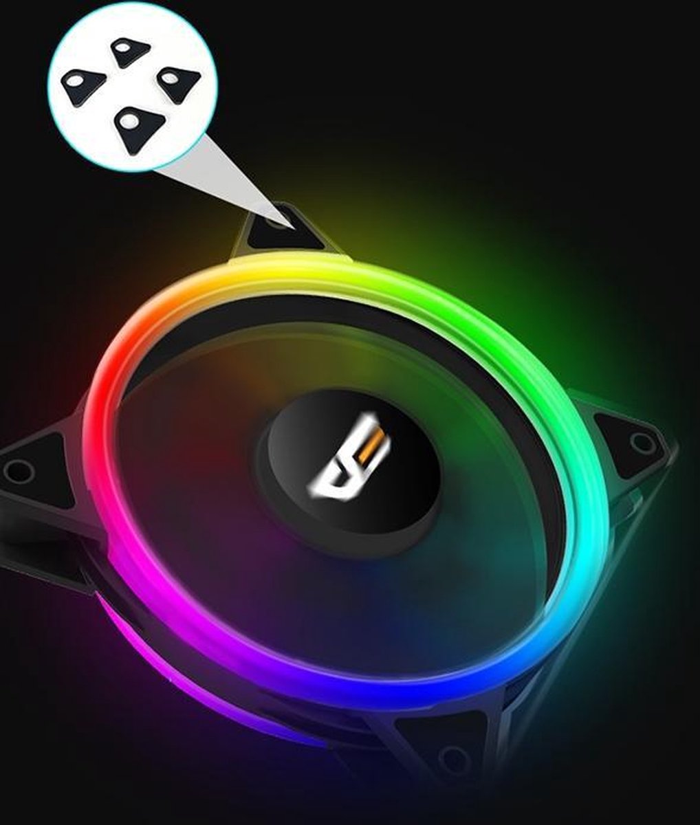 Darkflash DR12 Pro 120mm RGB Case Fan - afbeelding 2