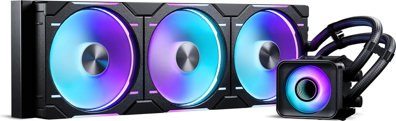 Phanteks glacier one 420d30 x3 drgb bla 5 orig - Phanteks Glacier One 420D30 X2 DRGB Black 420mm Waterkoeler (Black)