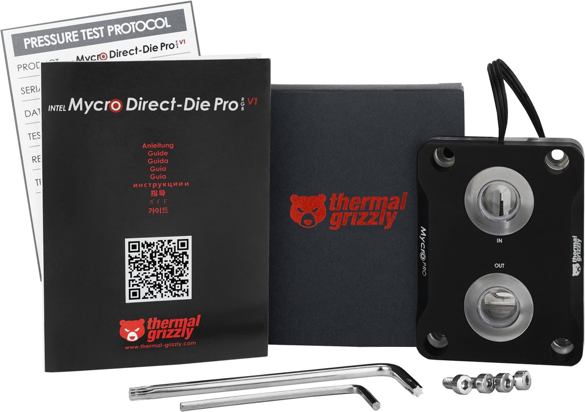 Grizzly Intel 1851 Mycro Direct-Die Pro RGB V1 CPU Waterkoeler - Direct-Die Montage - ARGB - LGA1851 - afbeelding 5