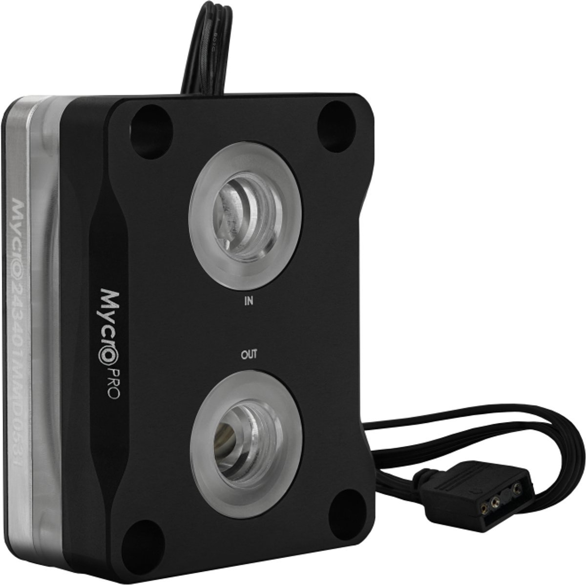 Thermal Thermal Grizzly Intel Mycro Direct-Die Pro - Waterblok Voor Processor - 3-Pin - G1/4" Female - Argb Leds - Zwart, Zilver