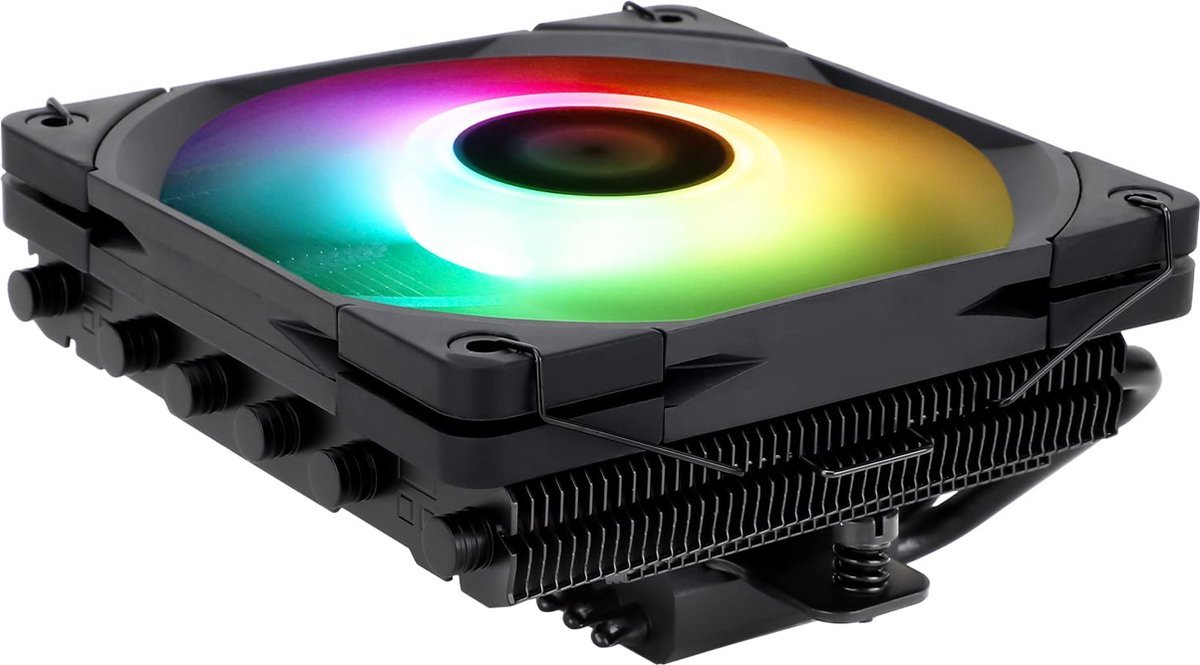 Thermalright Thermalright Classic Low Profile Cpu Cooler - Axp120-X67 Black Argb - Htpc/Itx