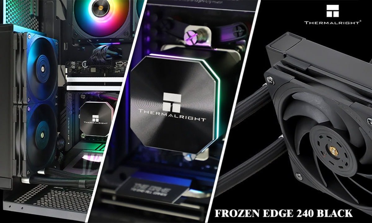 Frozen Edge 240 Black Liquid CPU Cooler 240mm Waterkoeler (Black) - afbeelding 4