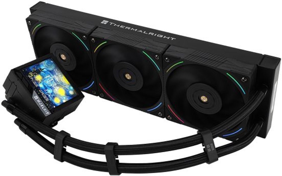 Mjolnir Vision 360 Black ARGB Liquid CPU Cooler 360mm Waterkoeler (Black) - afbeelding 5