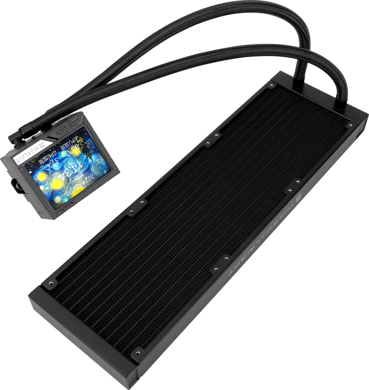 Thermalright mjolnir vision 360 black x zwa 3 orig - Thermalright Hyper Vision 360 ARGB White 360mm Waterkoeler (Black)