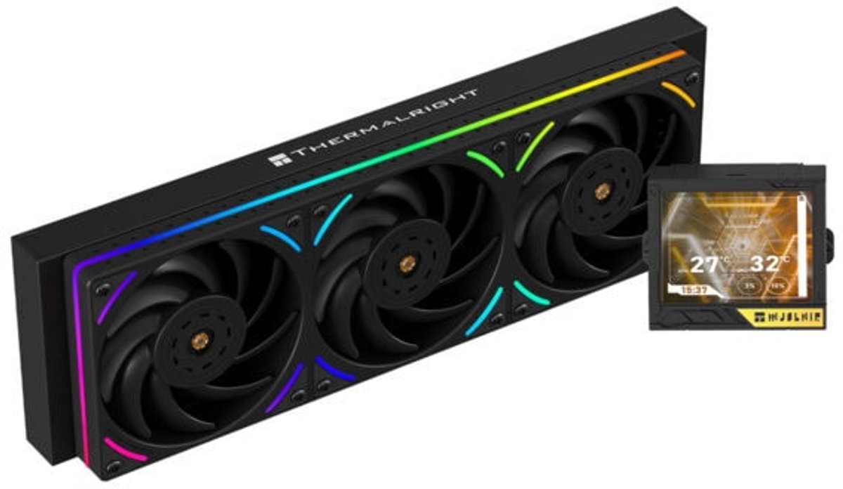 Mjolnir Vision 360 UB Pro ARGB Black Liquid CPU Cooler 360mm Waterkoeler (Black) - afbeelding 2