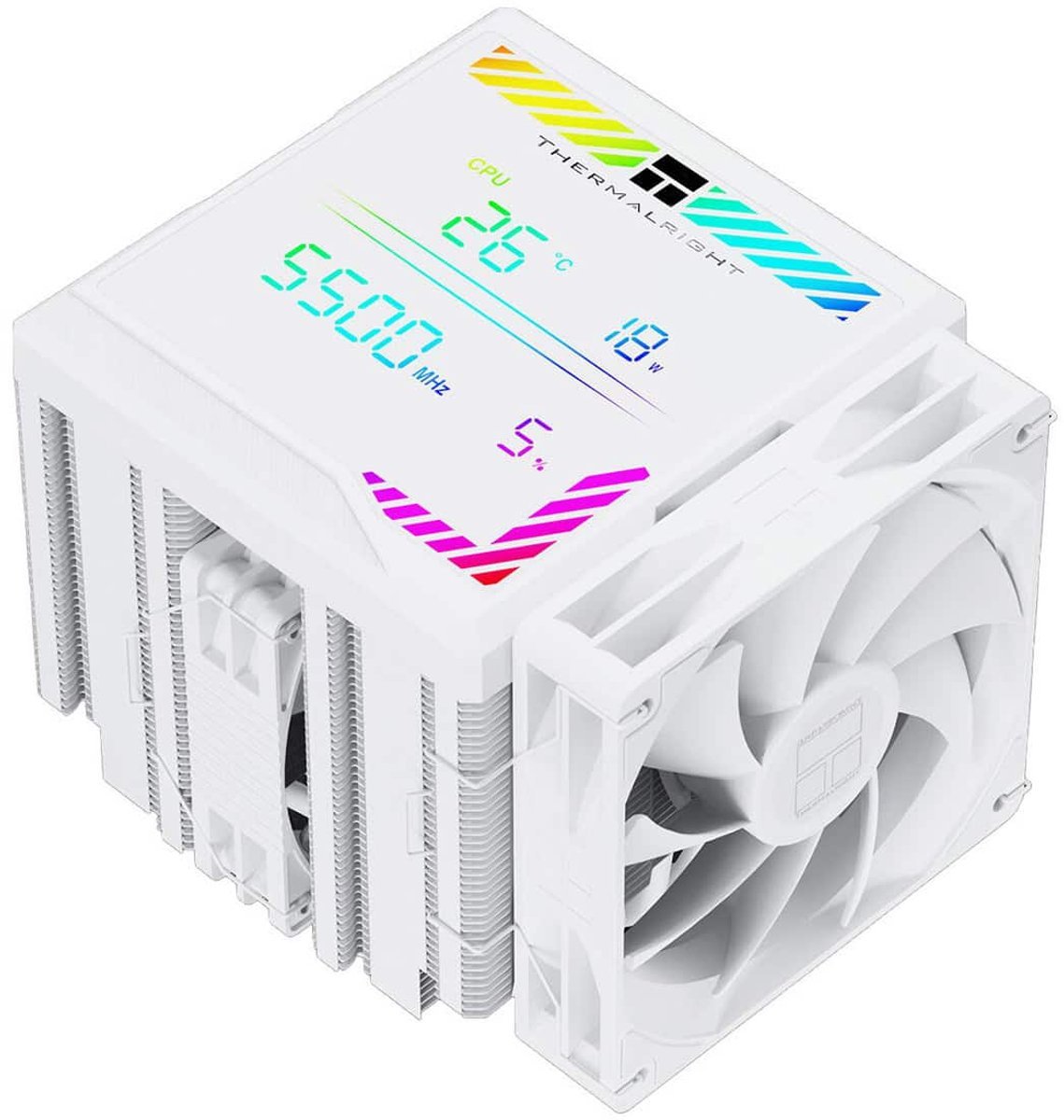 Thermalright Thermalright Peerless Assassin 140 Digital White Tl-D14Cw Intel-Amd Compatibele Luchtkoeler Met 6 X 6Mm Warmtepijpen