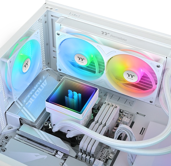 Thermaltake th240 v3 wit 5 orig - Thermaltake TH240 V3 ARGB Sync Snow Edition 240mm AIO Liquid Cooler