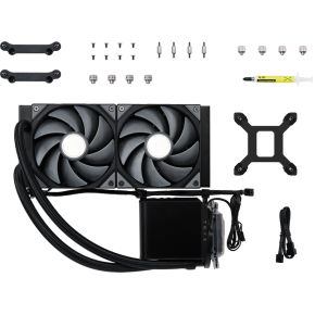 PANORAMA 240 ARGB AIO Liquid Cooler Black 240mm Waterkoeler (Black) - afbeelding 4