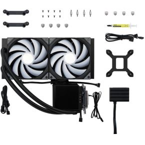 PANORAMA ARGB 280 All-in-One Liquid Cooling, 3D-AMOLED Display Black 280mm Waterkoeler (Black) - afbeelding 5