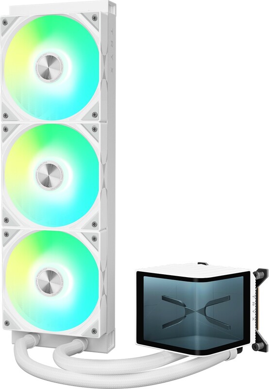 Tryx panorama 360 aio waterkoeling 363390 2 orig - TRYX Panorama 360 ARGB Wit 360mm Waterkoeler (White)