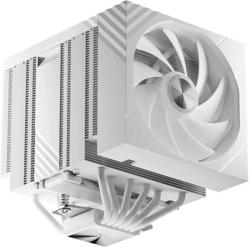 Tryx turris 620 cpu koeler 1826142 2 orig - TRYX Turris 620 White CPU Air Cooler - 280W TDP - 5.0" IPS Screen