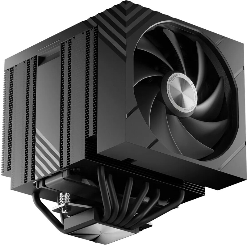Tryx turris 620 cpu koeler 1826143 2 orig - TRYX Turris 620 Zwart - 280W - 120mm Dual-Tower Air Cooler