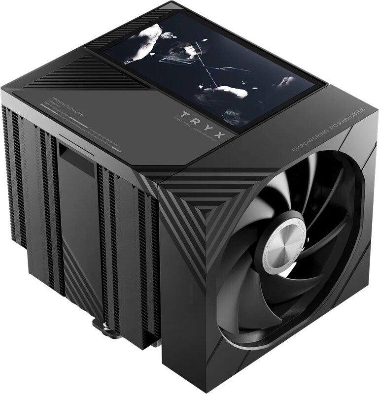 Tryx turris 620 cpu koeler 1826143 - TRYX Turris 620 Zwart - 280W - 120mm Dual-Tower Air Cooler