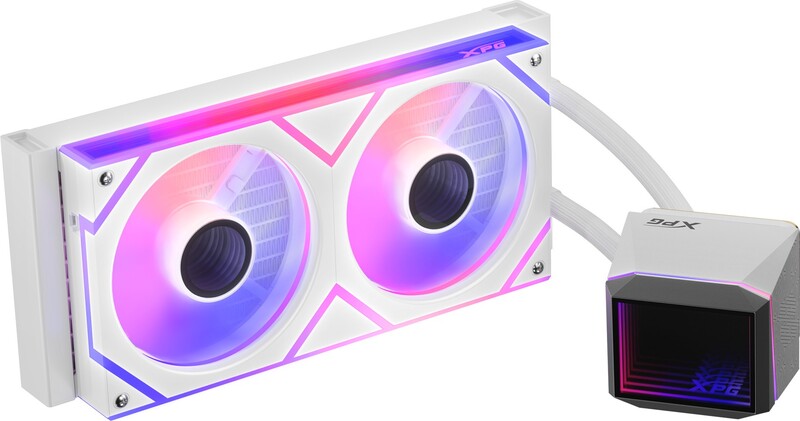 Xpg levante ii 240 wit 2 orig - XPG Levante II 240 Wit 240mm Waterkoeler (White)