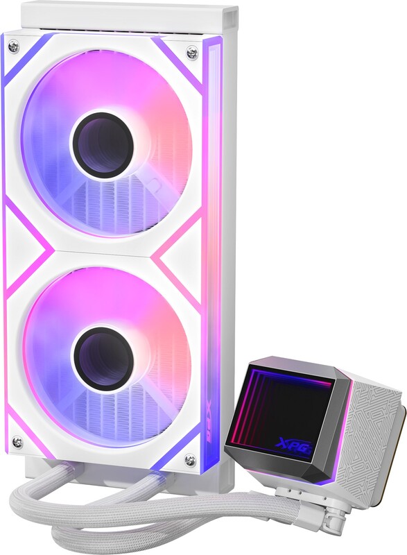 Xpg levante ii 240 wit 3 orig - XPG Levante II 240 Wit 240mm Waterkoeler (White)