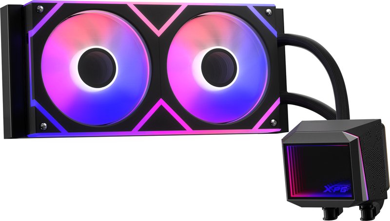 Xpg levante ii 240 zwart - XPG Levante II 240 Zwart 240mm Waterkoeler (Black)