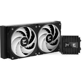 Zalman Zalman Alpha2 A24 Black - Vloeistofkoelsysteem Processor Afmeting Radiator: 240 Mm - Voor Intel: Lga 1700, 1200, 115X - Amd Am5, Am4 - 2X 120 Mm Rgb Fans - Aluminium - Zwart