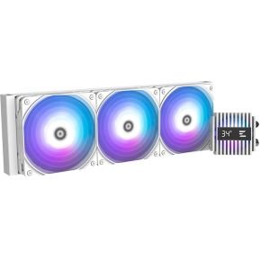 Zalman Zalman Alpha2 A36 White, Aio Cpu Liquid Cooler, 360Mm Radiator, Real-Time Cpu Temperature Display, Addressable Rgb Fan With Pwm Control, Fan Speed 700 - 1,800Rpm Plm 10%, Max Noise Level 29.7Db(A)Plm10%