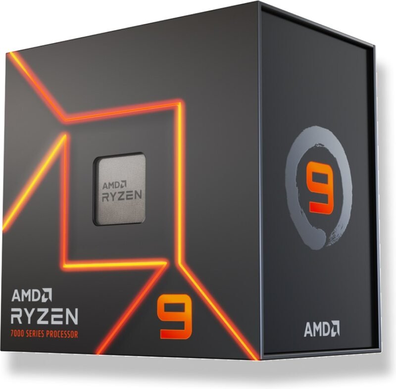 AMD Amd Ryzen 9 7900 Boxed - Desktop Processor - Cpu - 12 Core - 24 Threads - 3,7Ghz/5,4Ghz - Socket Am5 - Inclusief Koeler Met Rgb