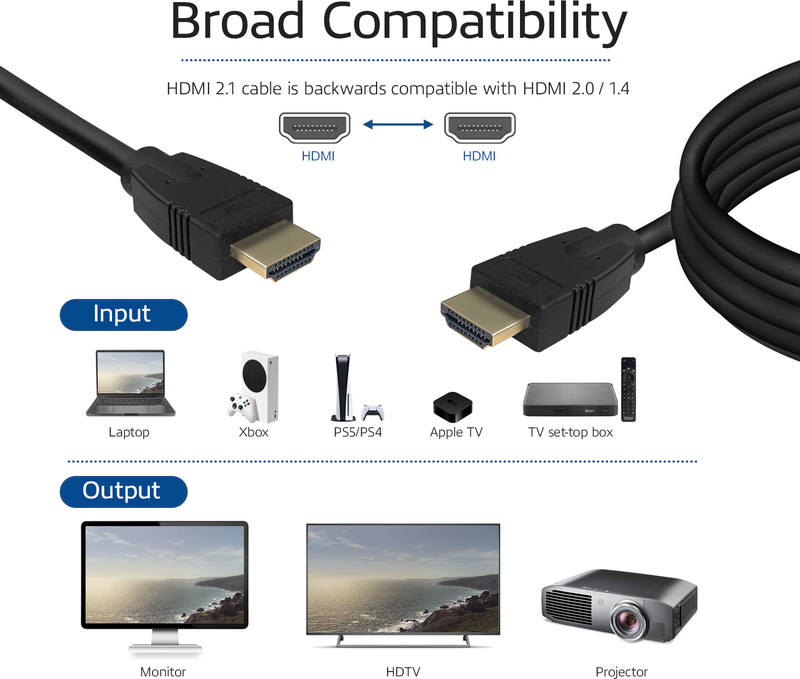 Act 2 meter 8k ultra high speed 9563868 4 orig - ACT AC3810 HDMI→HDMI 2.1 2 m HDMI-kabel