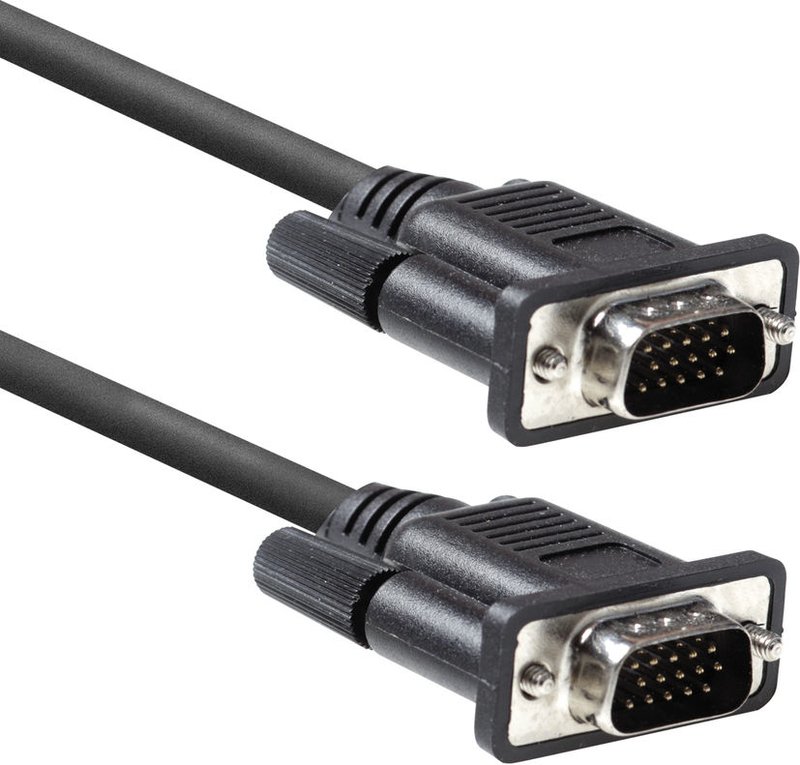 Act 3 meter vga kabel male male