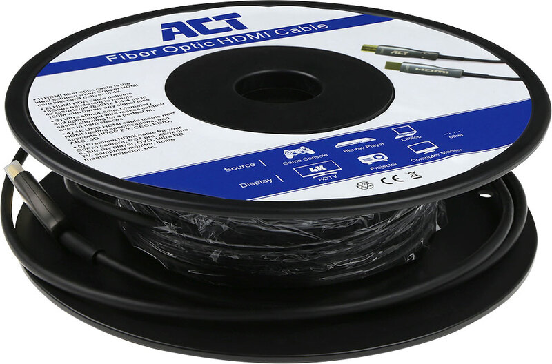 Act 40 meter premium 4k active opt 2 orig - ACT AK3934 HDMI→HDMI 2.0 HDMI-kabel