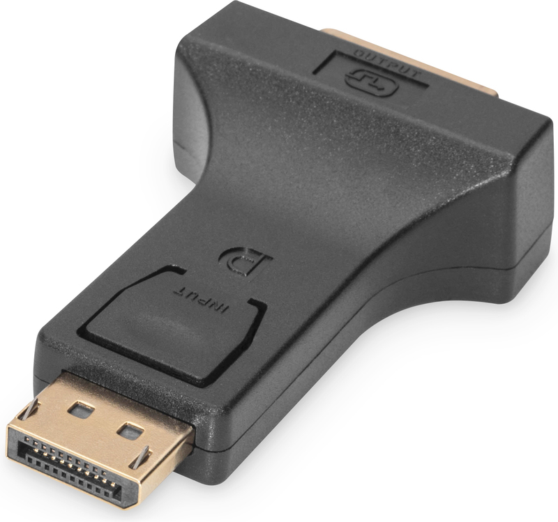 Assmann electronic ak 340603 000 s kab 2 orig - Assmann AK-340603-000-S DisplayPort→DVI-I Verloopstuk