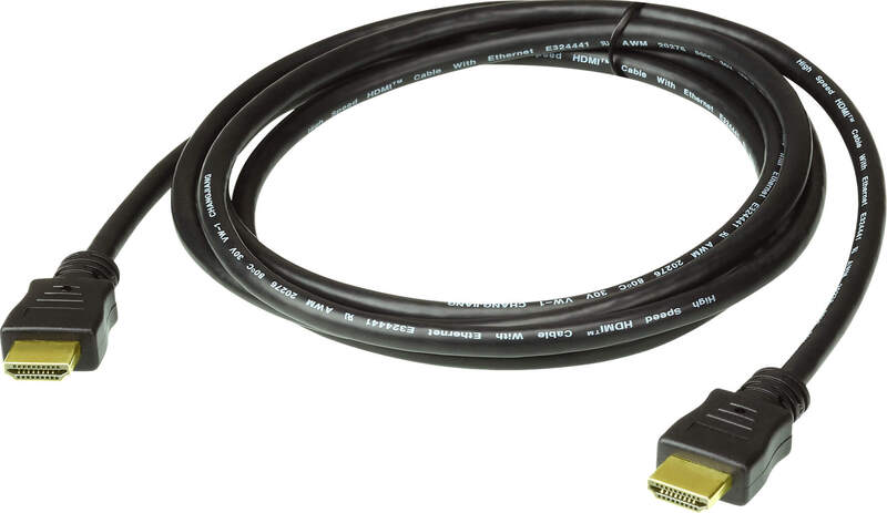 Aten 2l 7d02h 1 kabel 2 m 2 orig - Aten 2L-7D02H-1 HDMI→HDMI 2.0 2 m HDMI-kabel