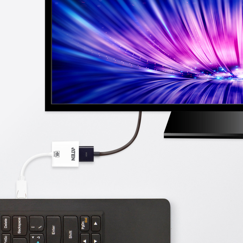 Aten kabel male uitgang 0 15 m 9565875 5 orig - Aten VC986-AT DisplayPort→HDMI 0,15 m DisplayPort-kabel
