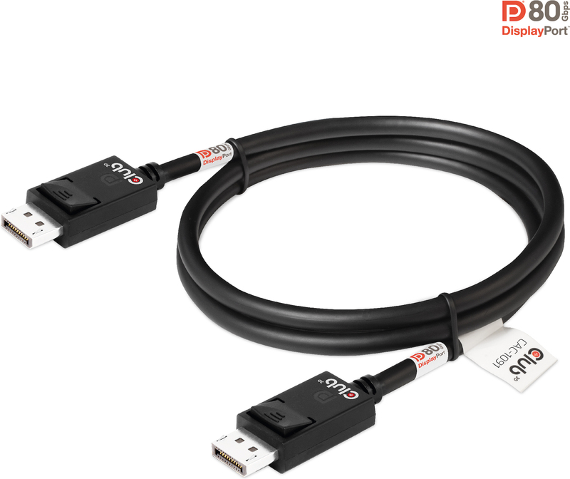 Club 3d club3d 2 1 4k 140hz kabel 8 orig - Club 3D CAC-1091 DisplayPort→DisplayPort 1,2 m DisplayPort-kabel
