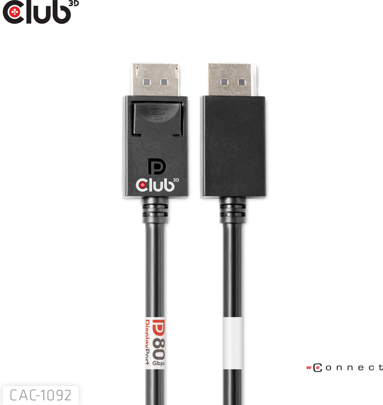 Club 3d club3d 2 1 bi directional dp80 2 orig - Club 3D CAC-1092 DisplayPort→DisplayPort 1,6 m DisplayPort-kabel