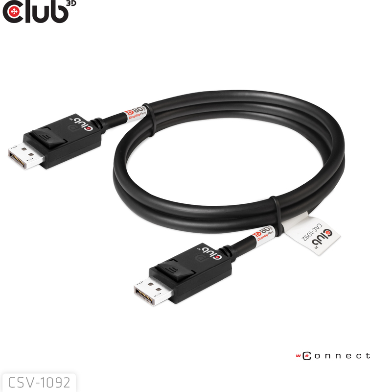 Club 3d club3d 2 1 bi directional dp80 3 orig - Club 3D CAC-1092 DisplayPort→DisplayPort 1,6 m DisplayPort-kabel