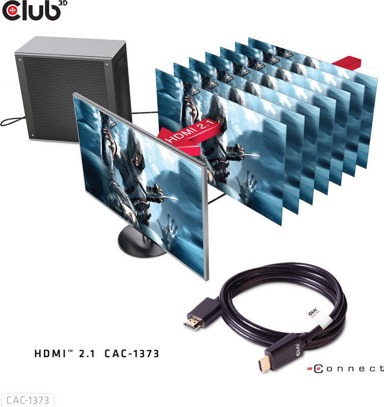 Club 3d club3d cac 1370 kabel 3 m 6 orig - Club 3D CAC-1373 HDMI→HDMI 2.1 3 m HDMI-kabel