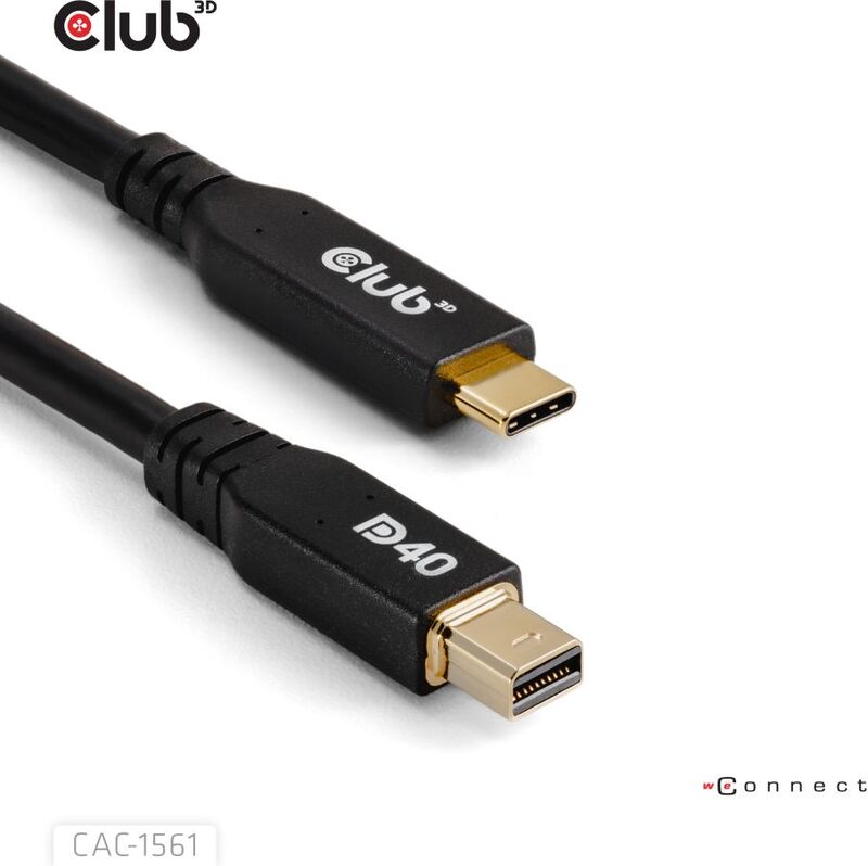 Club 3d club3d cac 1561 kabel 2 m 2 orig - Club 3D CAC-1561 USB-C→Mini DisplayPort 2 m USB-C-kabel